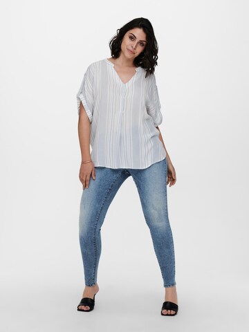 ONLY Carmakoma Bluse 'Tamia' in Weiß