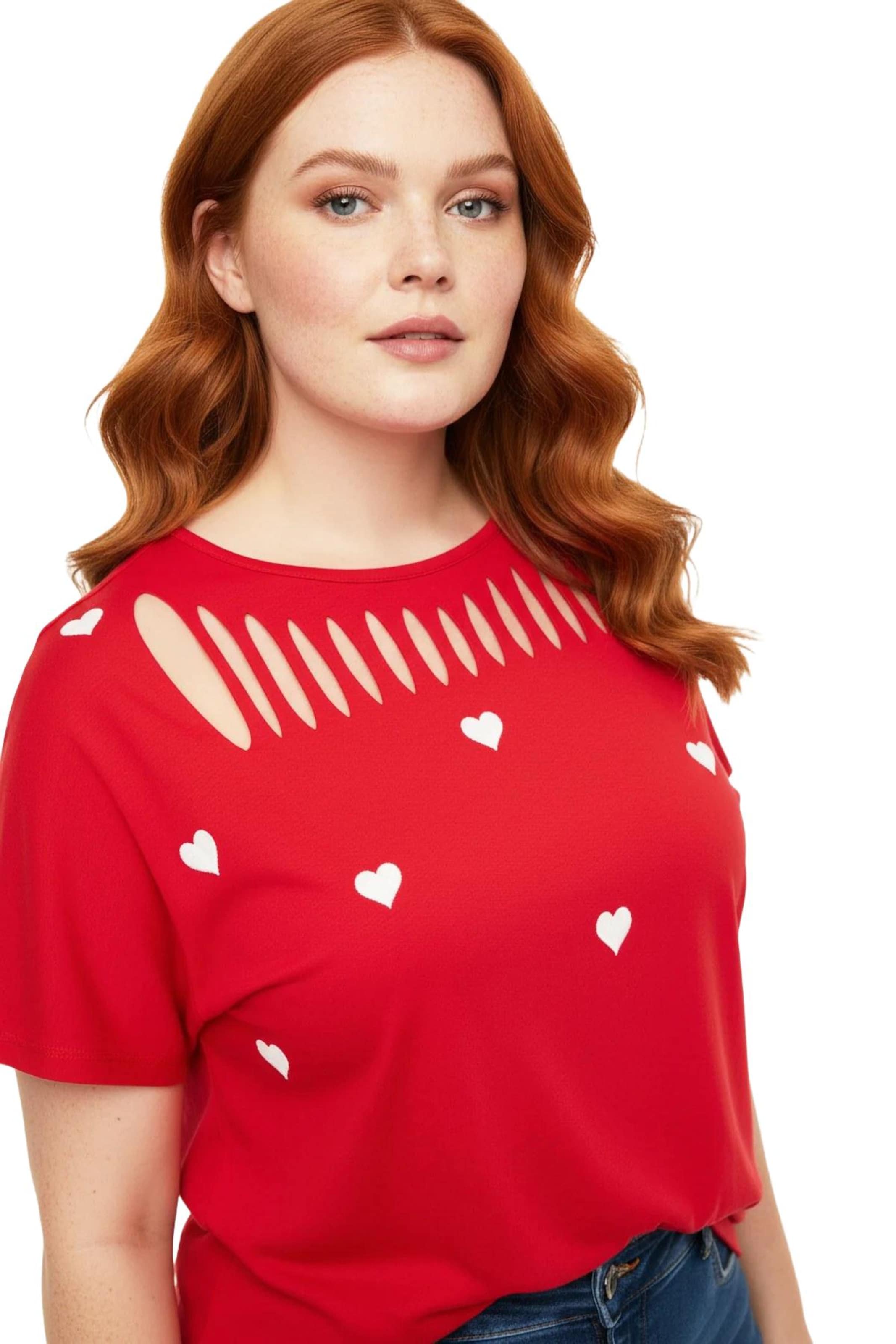 Shape Of You Shirt in Rood
