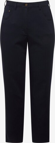 Pantalon Ulla Popken en bleu : devant