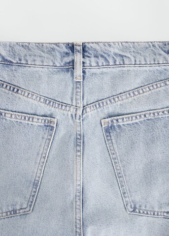 MANGO Wide Leg Jeans 'Ari' in Blau