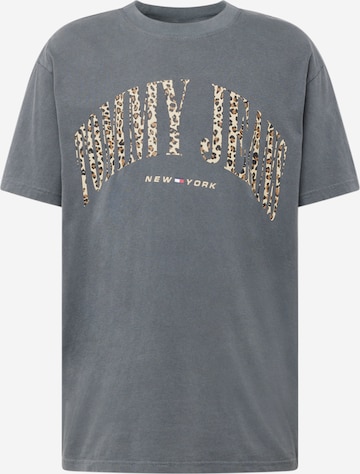 T-Shirt Tommy Jeans en gris : devant