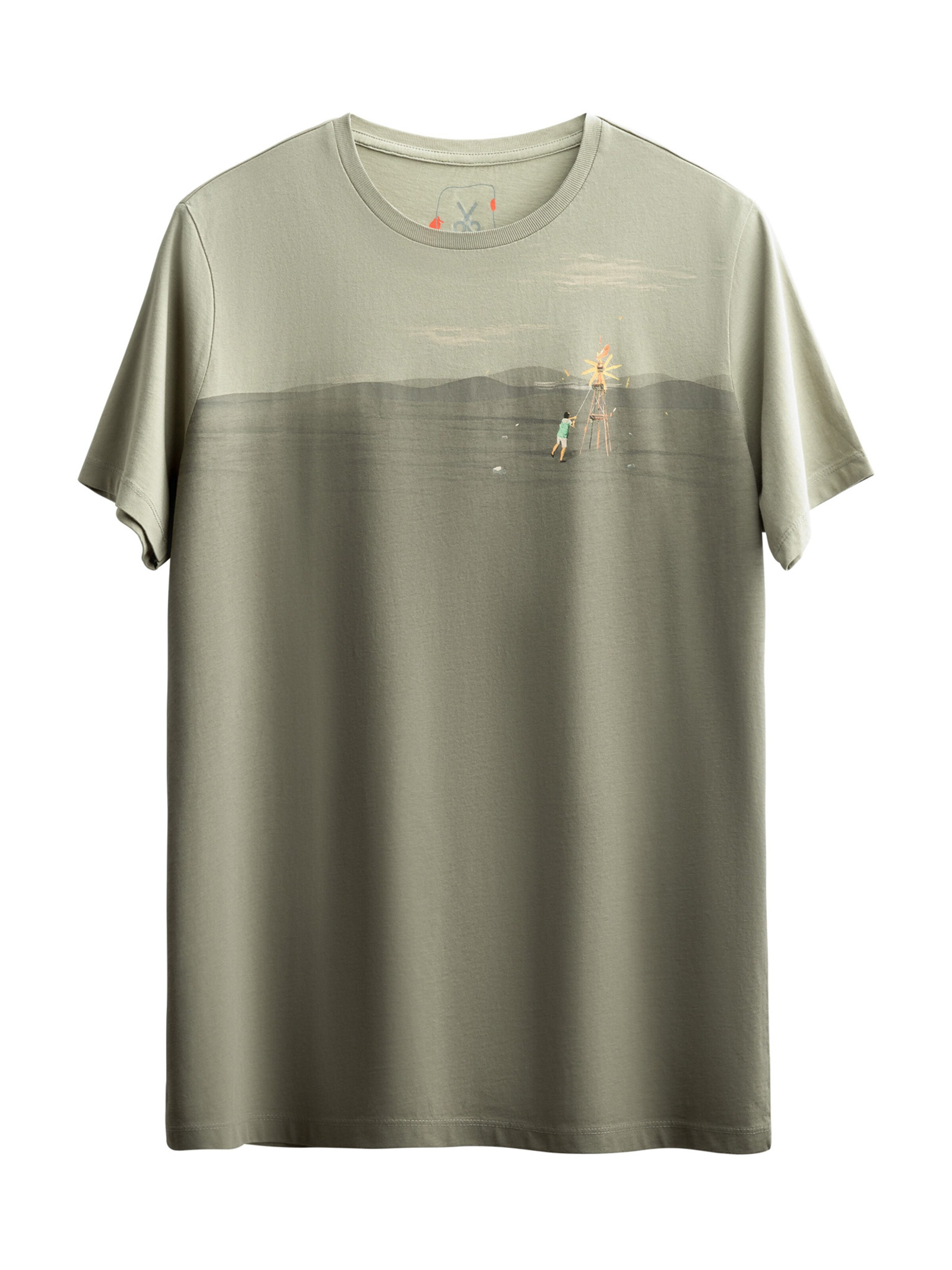 T-Shirt 'Delirium' Kaft en gris : devant