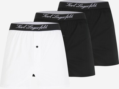 Karl Lagerfeld Boxers en noir / blanc, Vue avec produit
