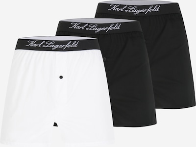 Boxeri Karl Lagerfeld pe negru / alb, Vizualizare produs