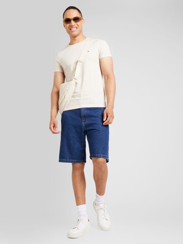 TOMMY HILFIGER Slim fit Μπλουζάκι σε καφέ