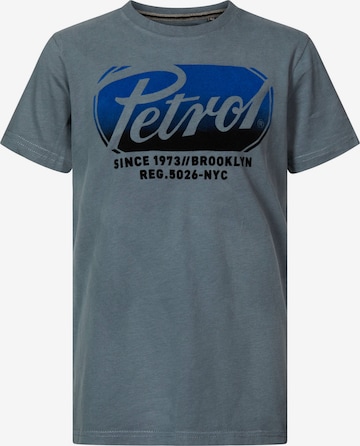 T-Shirt Petrol Industries en bleu : devant