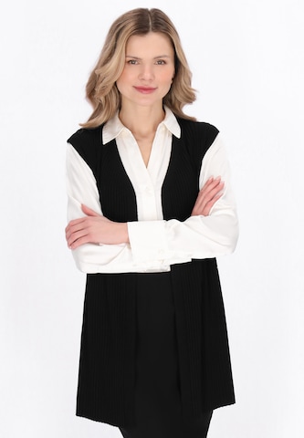 usha BLACK LABEL - Colete de malha 'Classic' em preto: frente