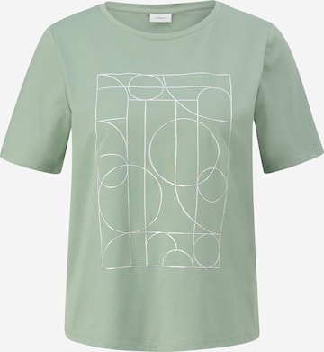 T-shirt s.Oliver BLACK LABEL en vert : devant