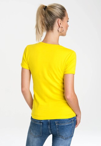 LOGOSHIRT Shirt 'Homer' in Yellow