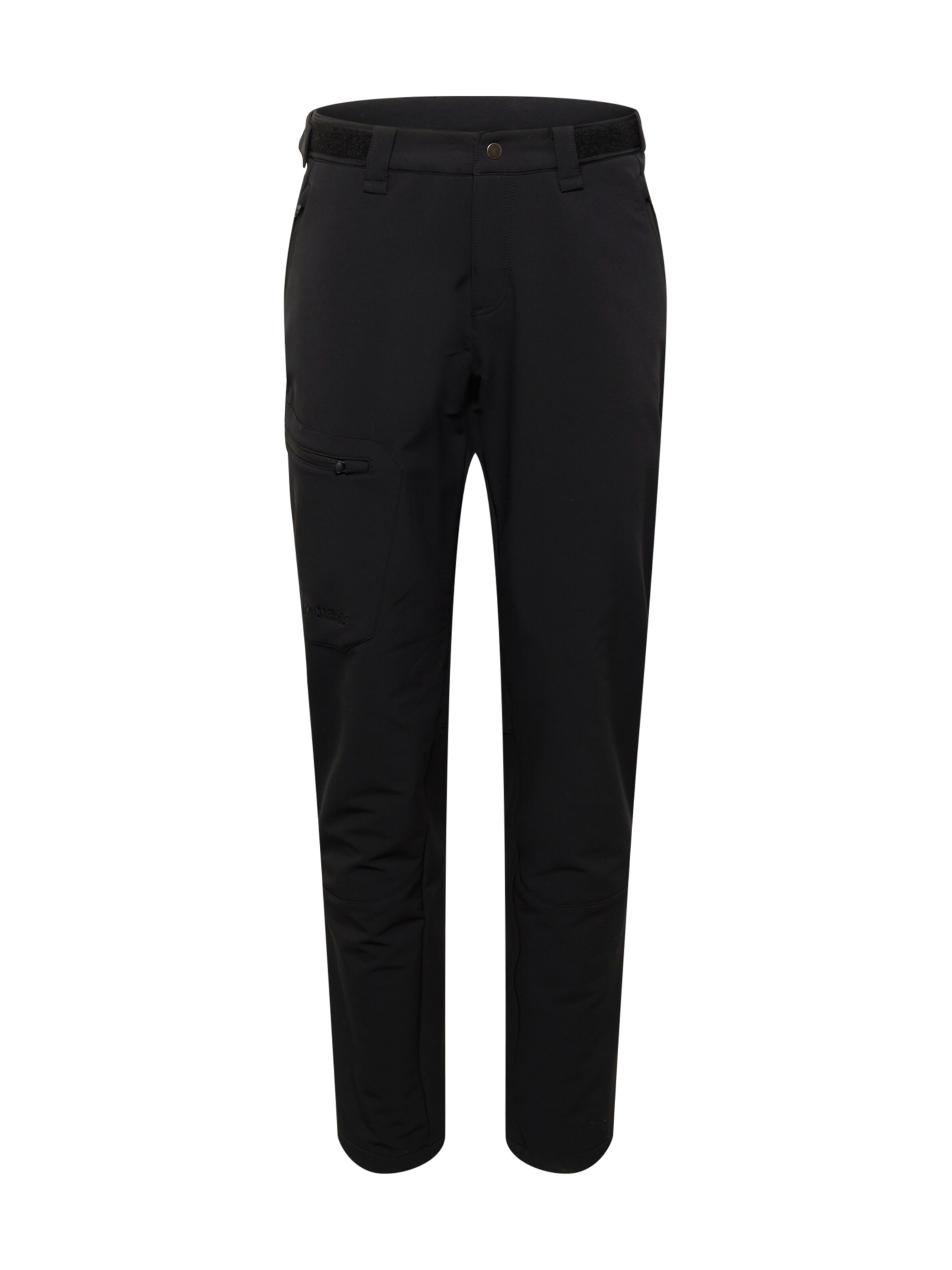 Maier Sports Regular Outdoor Pants 'Foidit' in Black: front