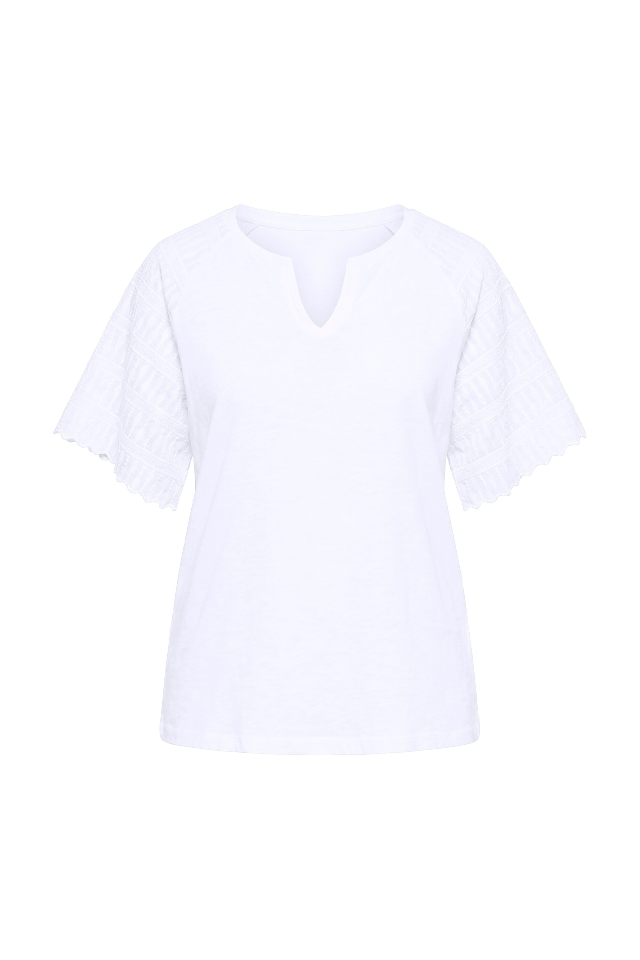 Ulla Popken T-Shirt in Weiß: Vorderseite