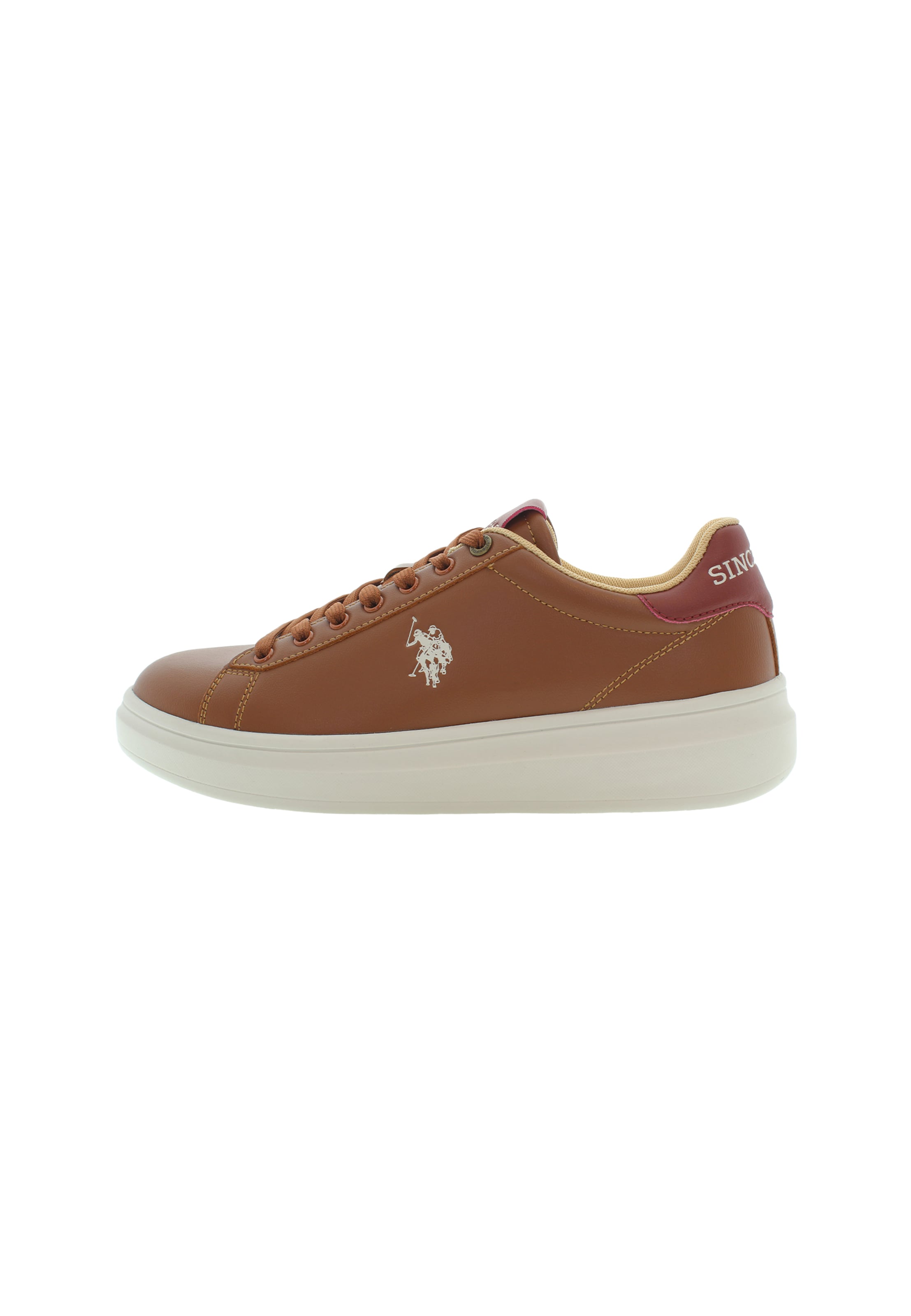 U.S. POLO ASSN. Platform trainers in Brown: front