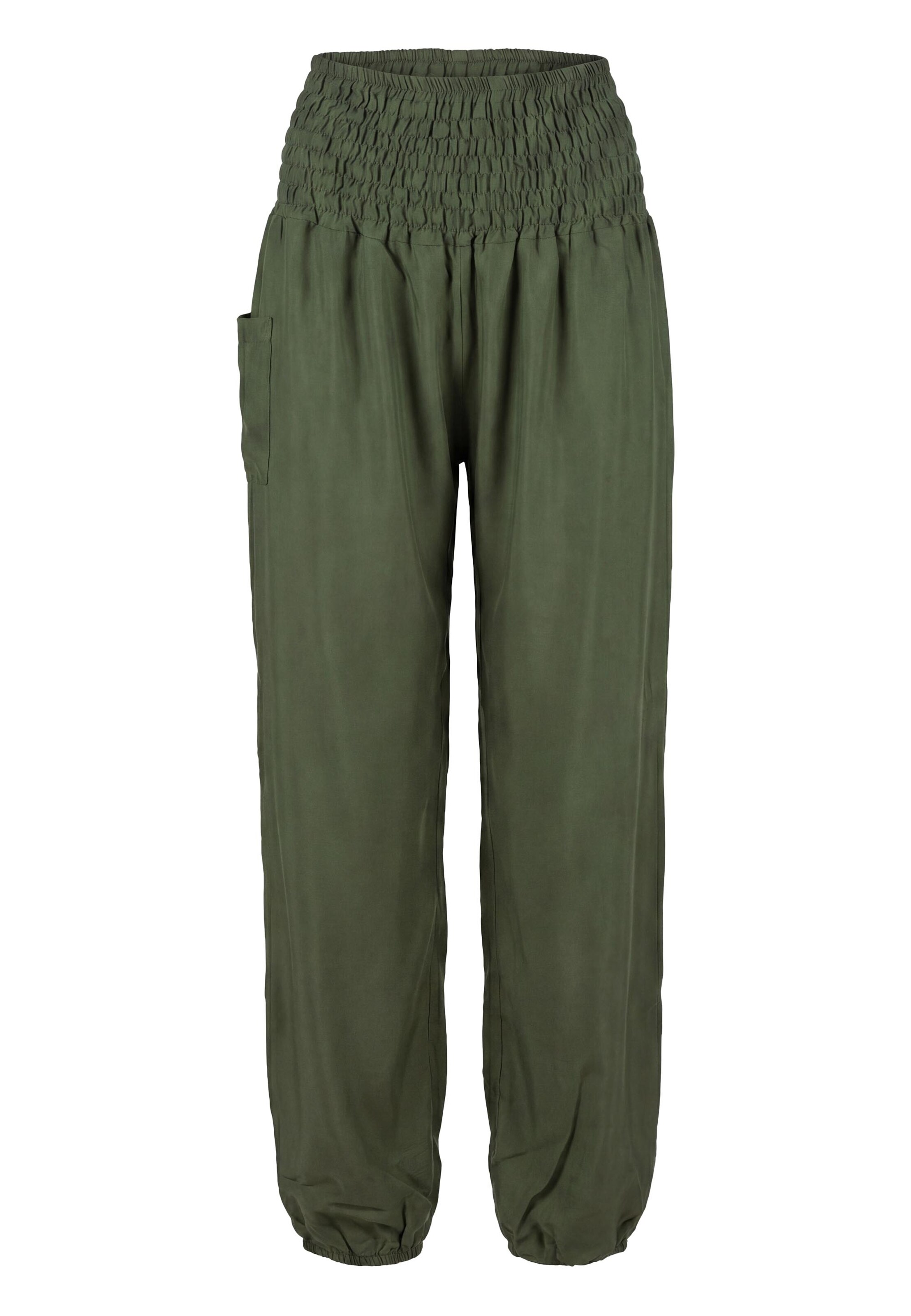 Paigh Regular Harem trousers in Green: front