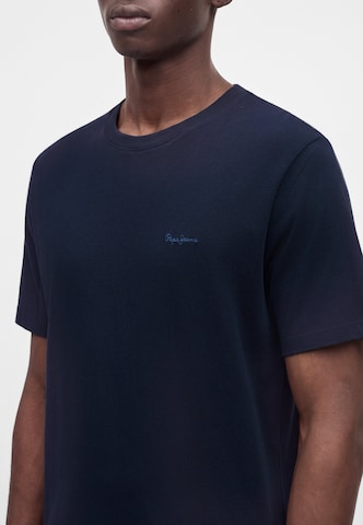 Pepe Jeans Majica 'CONTRAST CONNOR' | modra barva: sprednja stran