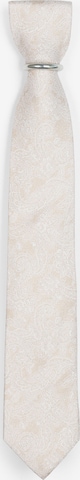 Real Guys Set: Krawatte und Einstecktuch in Beige: Vorderseite