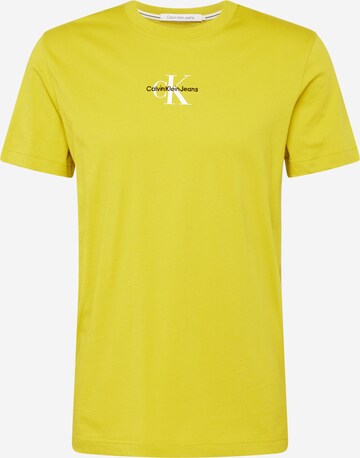 Calvin Klein Jeans - Camisa em amarelo: frente