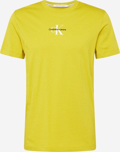 Calvin Klein Jeans T-Shirt in limone / schwarz / weiß, Produktansicht
