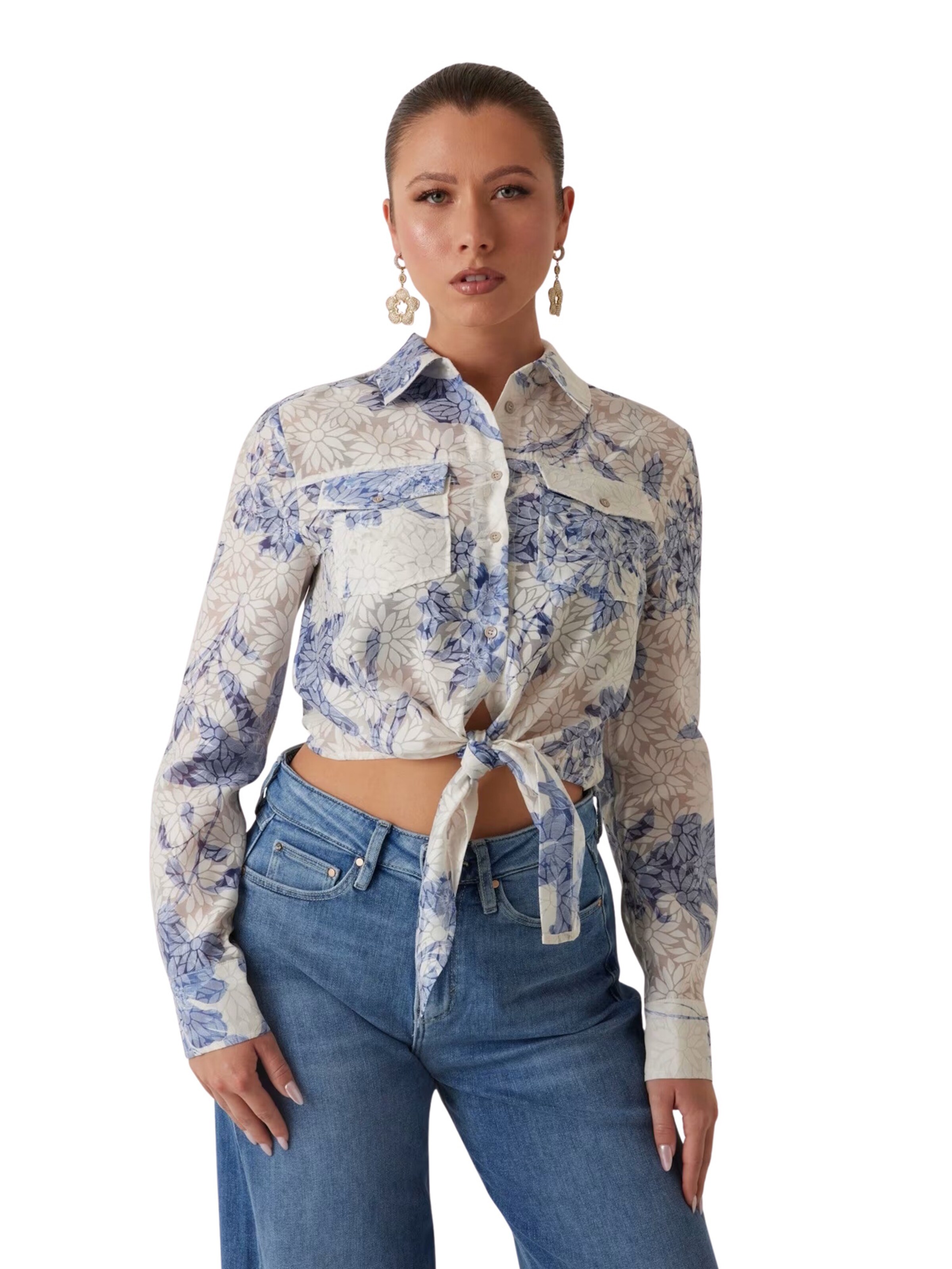 Giacca di mezza stagione 'Adlaide' di GUESS in blu: frontale