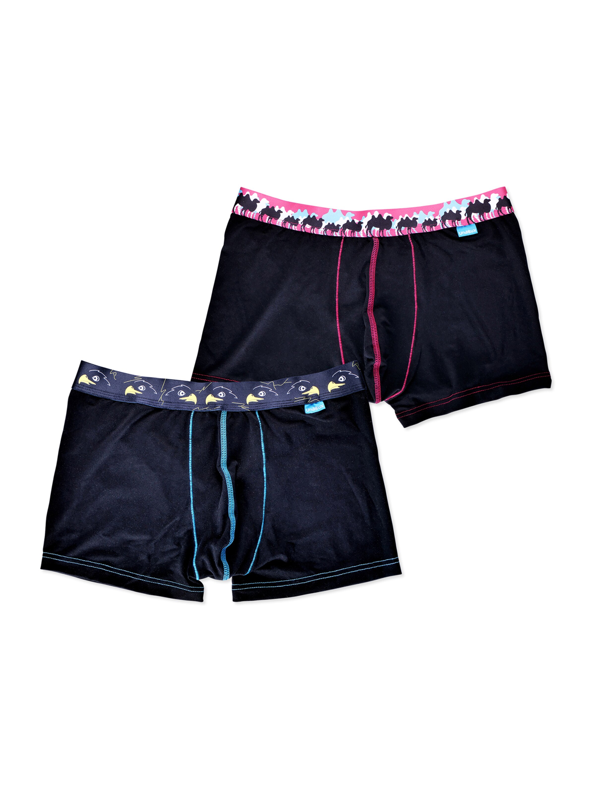 UNABUX Boxer shorts in Black: front