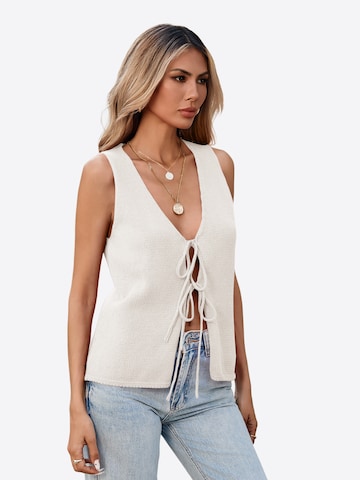 Imily Bela Πλεκτό γιλέκο σε λευκό