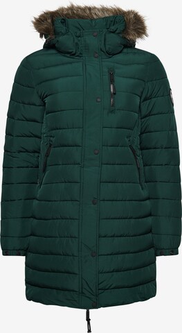 Superdry Wintermantel in Groen: voorkant