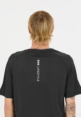 SOS Functioneel shirt 'Pillar' in Zwart