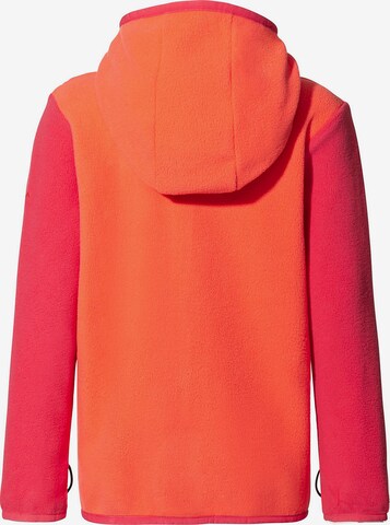 VAUDE Athletic Fleece Jacket 'Pulex' in Orange