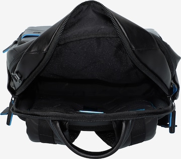 Piquadro Backpack 'Blue Square' in Black