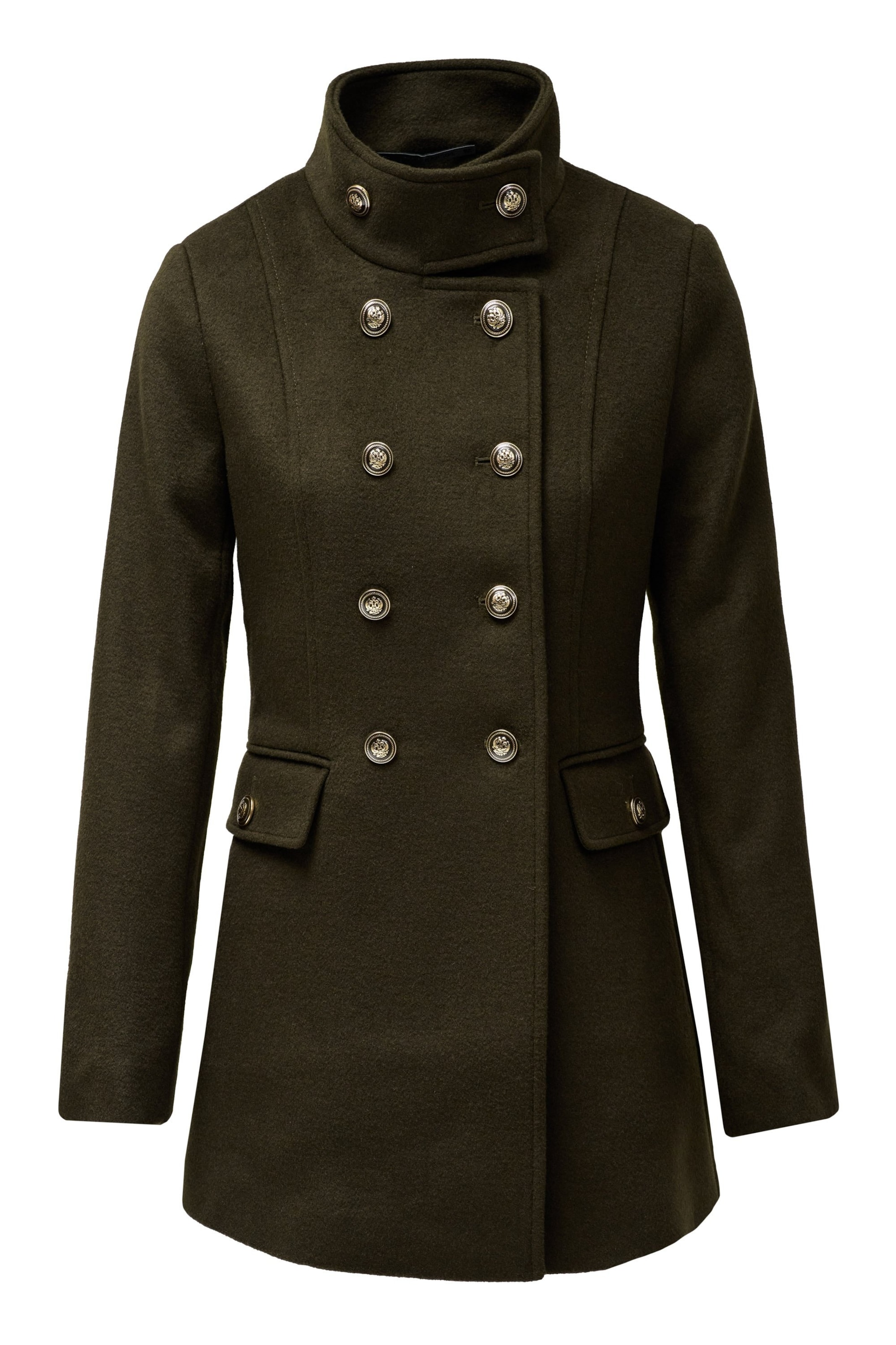 Salsa Jeans Between-Seasons Coat in Brown: front