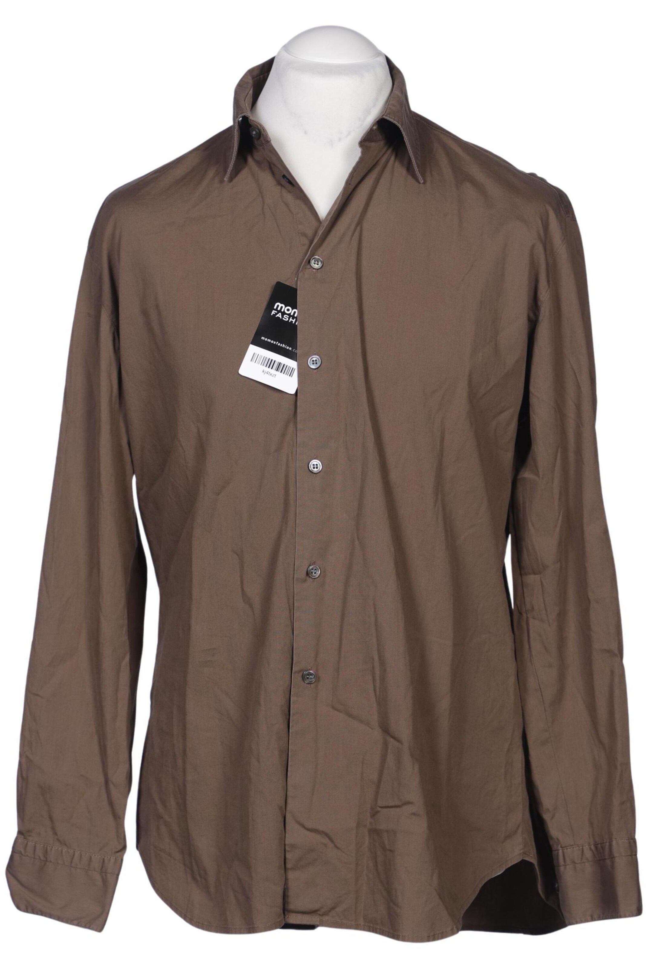 HUGO Button Up Shirt in L in Brown: front