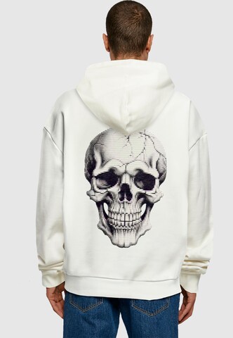 Felpa 'Halloween - Skull' di Merchcode in bianco: frontale