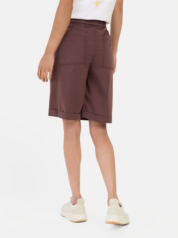 CAMEL ACTIVE Regular Bermuda Shorts mit elastischem Tunnelzug in Rot