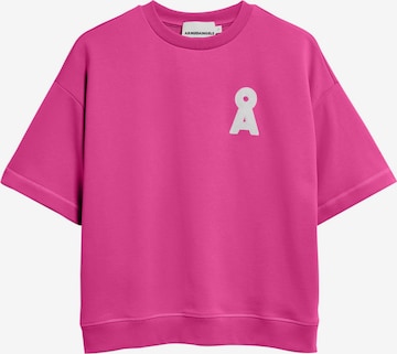 Sweat-shirt ARMEDANGELS en rose : devant