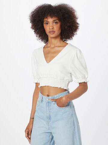 NA-KD Shirt 'Nina Houston' in White: front