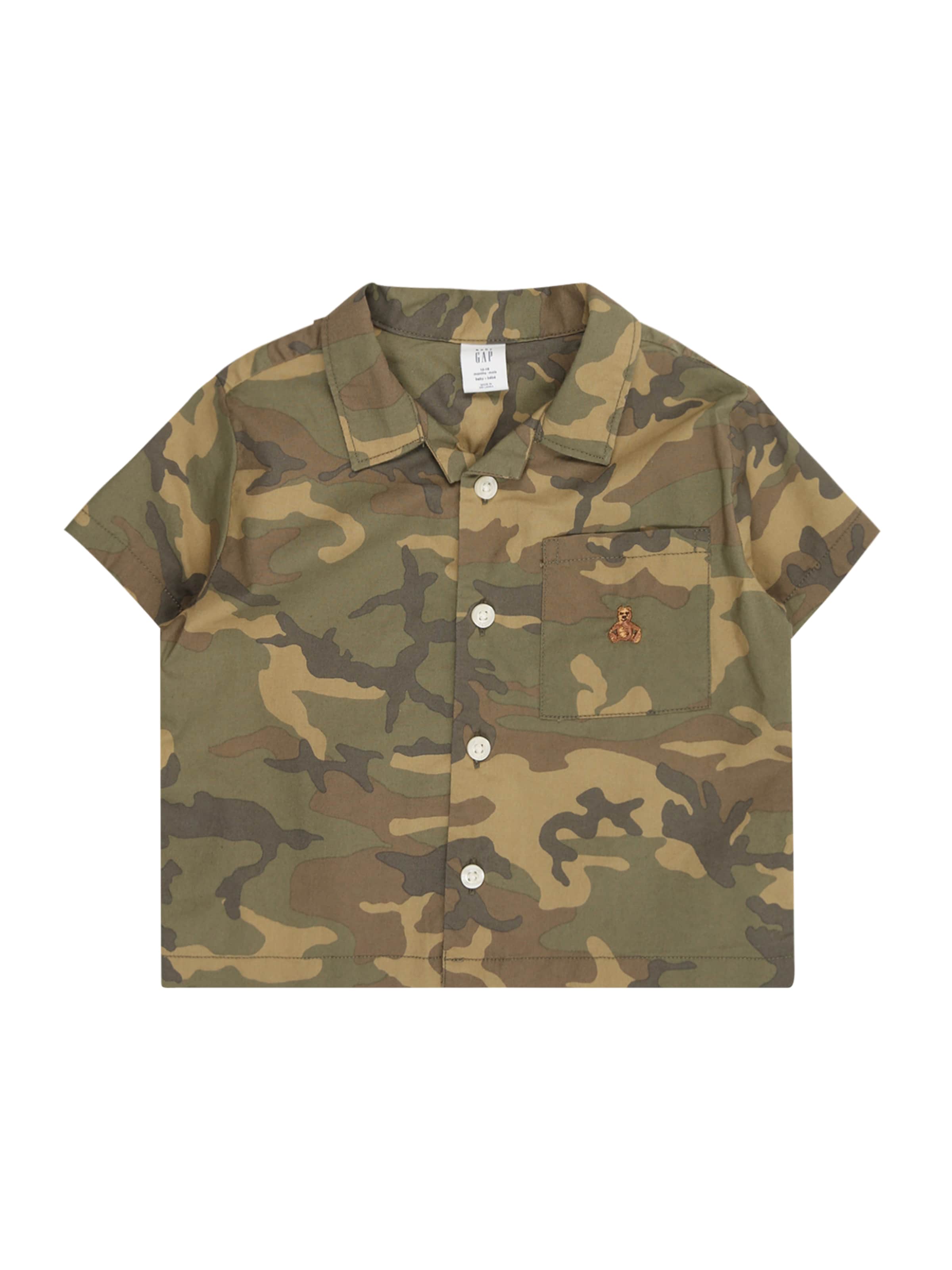 GAP Regular fit Button up shirt in Green: front