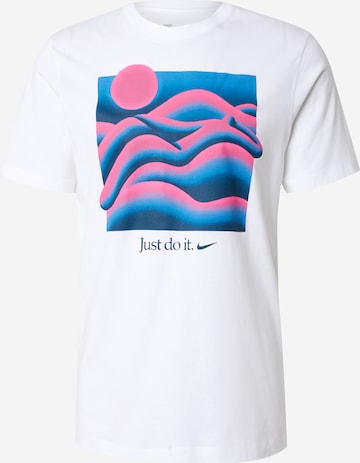 T-Shirt Nike Sportswear en blanc : devant