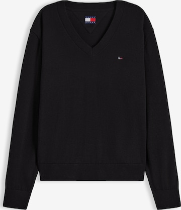 Tommy Jeans Neulepaita 'ESSENTIAL' värissä musta: etupuoli