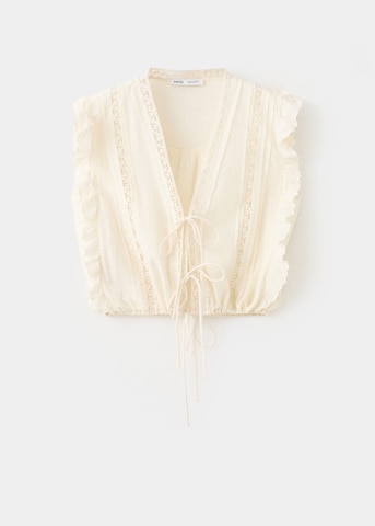 MANGO Bluse 'Lechuga' in Beige