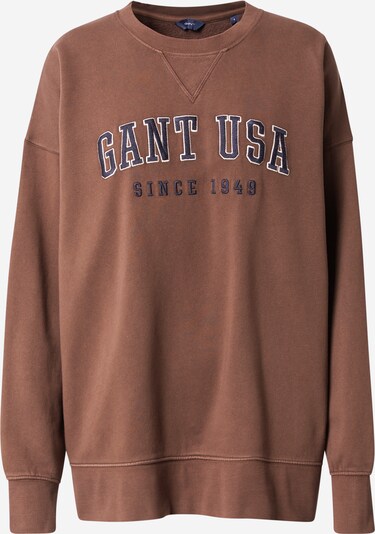 GANT Sweatshirt in marine / dunkelbraun / weiß, Produktansicht