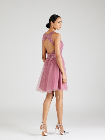 Robe de cocktail Laona en rose