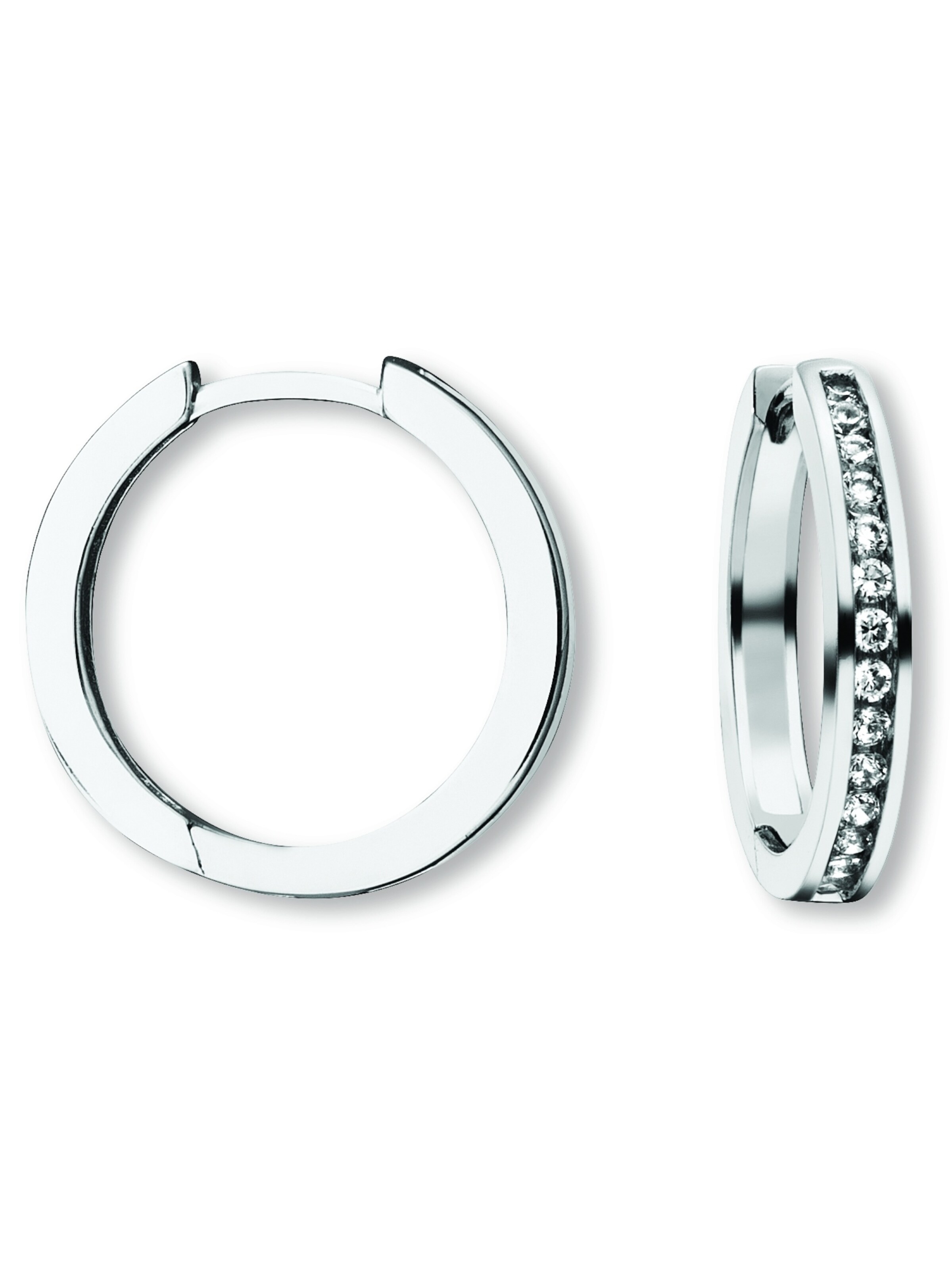 ONE ELEMENT Ohrringe in Silber: Vorderseite