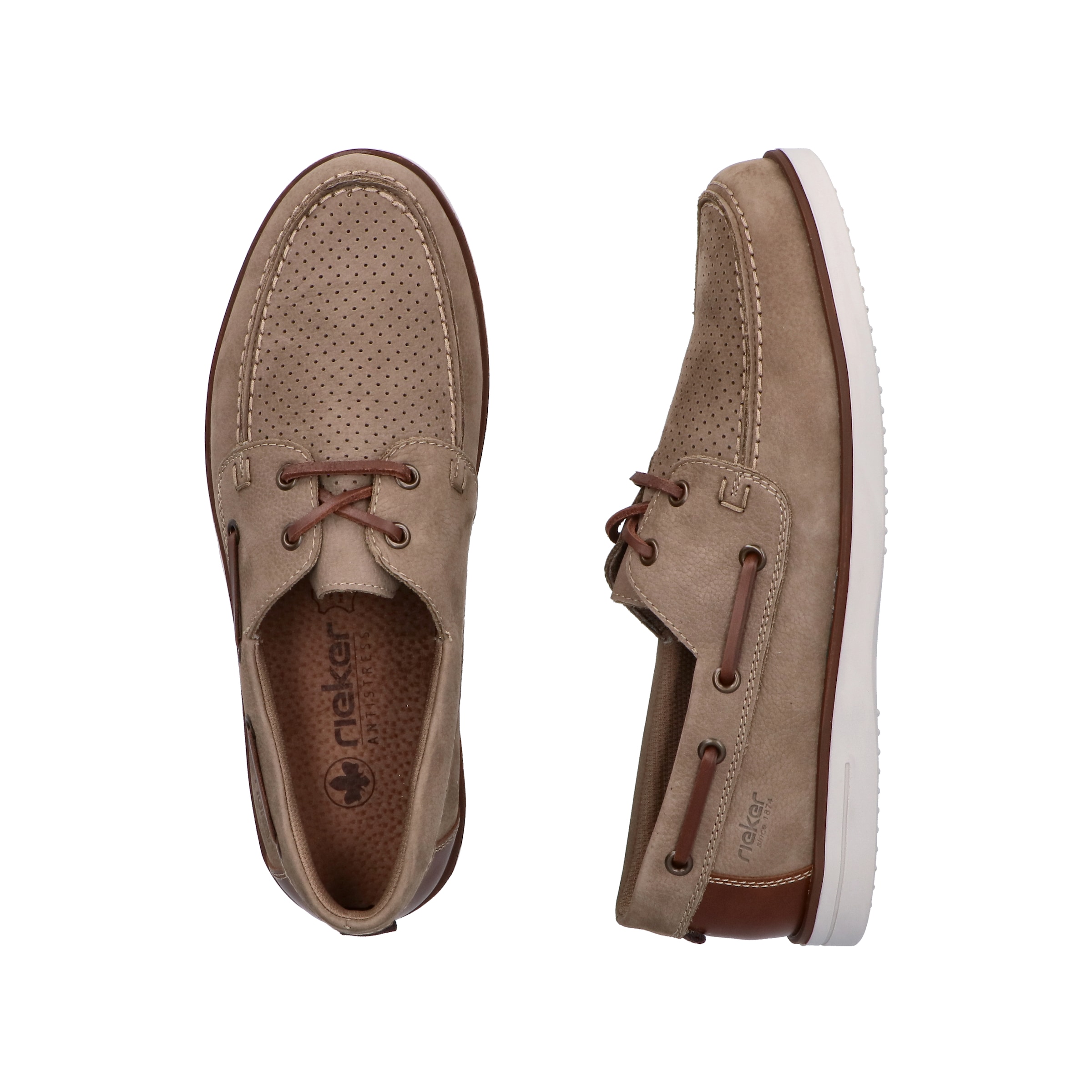 Rieker Schnürschuh 'B2345' in Braun