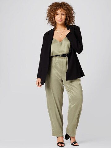 Guido Maria Kretschmer Curvy Tapered Trousers 'Mona' in Green