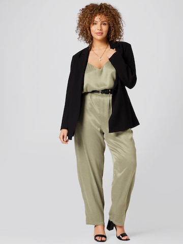 Guido Maria Kretschmer Curvy Tapered Pants 'Mona' in Green