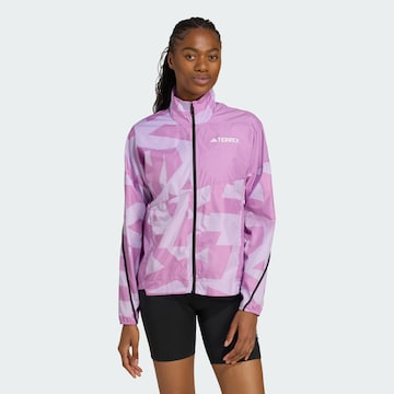ADIDAS TERREX Sportjas in Lila: voorkant