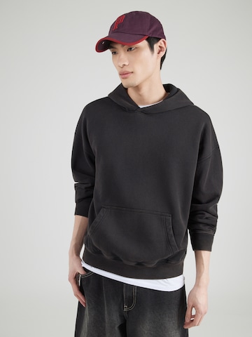 Abercrombie & Fitch Μπλούζα φούτερ 'ESSENTIAL' σε μαύρο: μπροστά