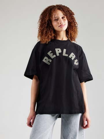 REPLAY Shirt in Black: front