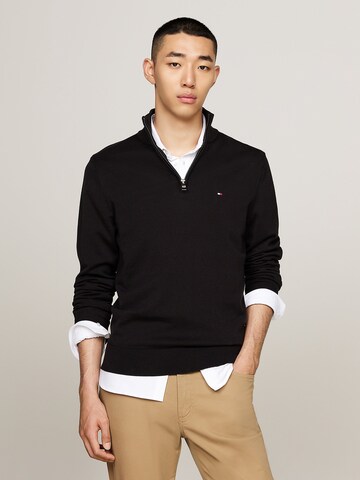 Pullover 'ESSENTIAL' di TOMMY HILFIGER in nero: frontale