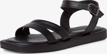 TAMARIS Sandal i svart: framsida