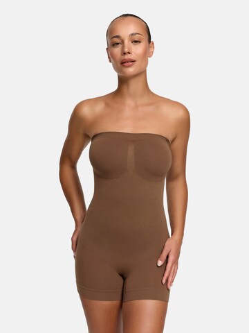 cfab (formerly creamy fabrics) - Body moldeador 'Trägerloser Bodysuit Sculpting Shapewear mit Shorts' en marrón